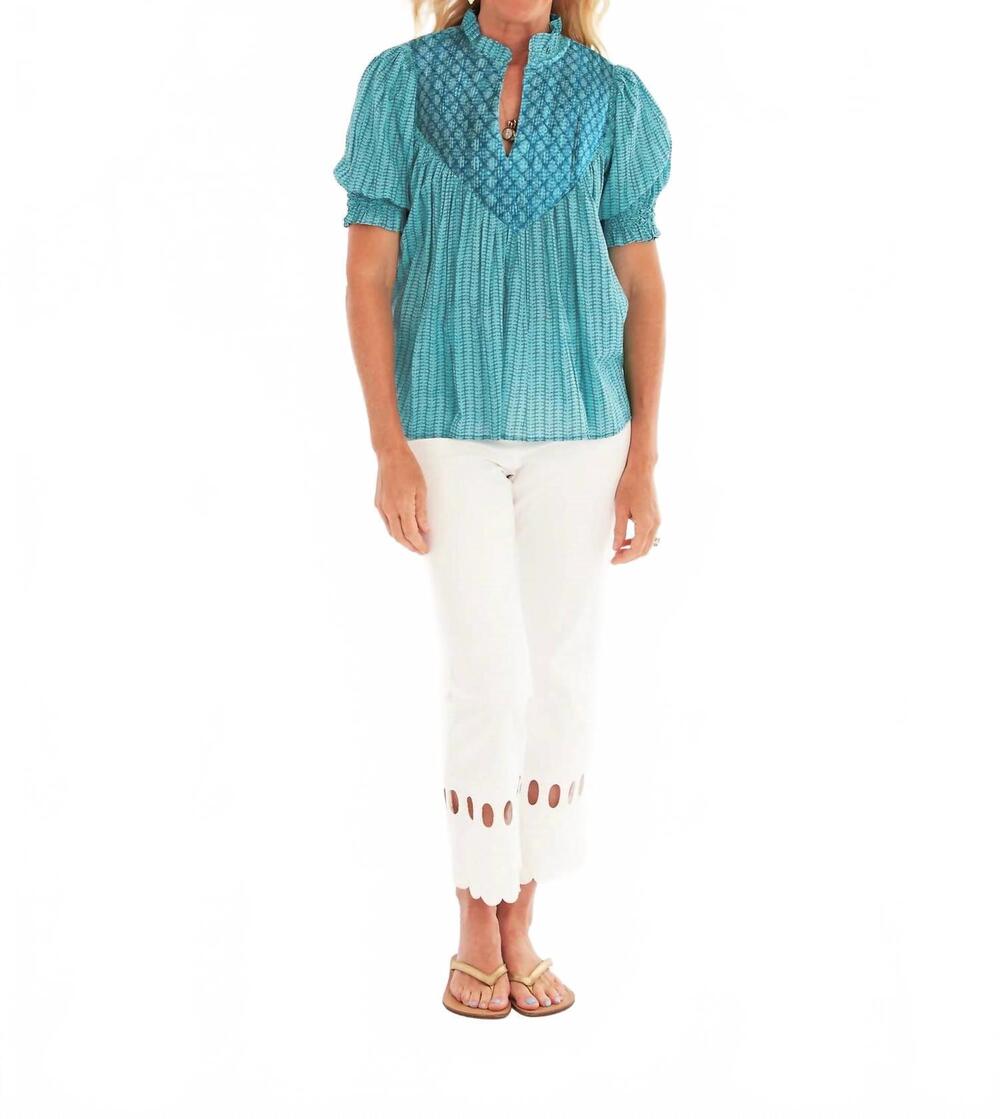 NEW CK BRADLEY cayman top in birch lagoon